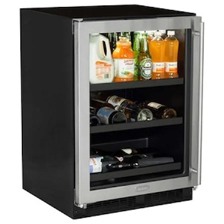 24" Beverage Center with Convertible Shelves